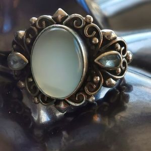 Sterling Silver Moonstone Ring